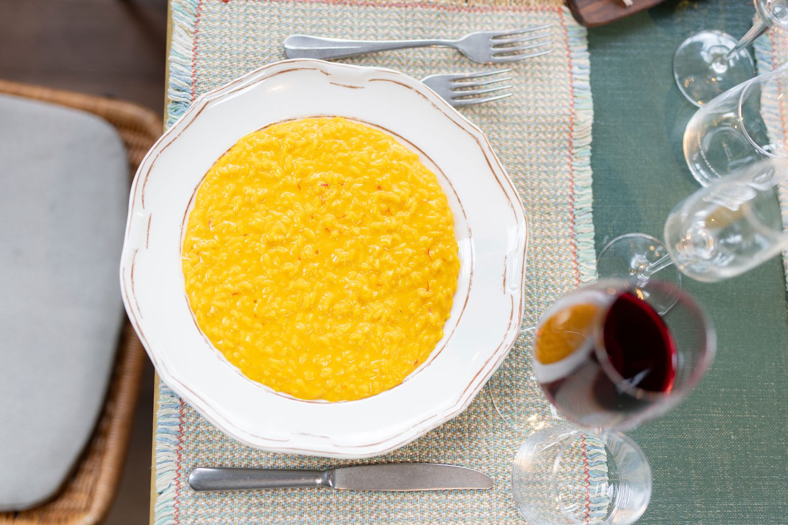 Risotto alla Milanese con pistilli di zafferano